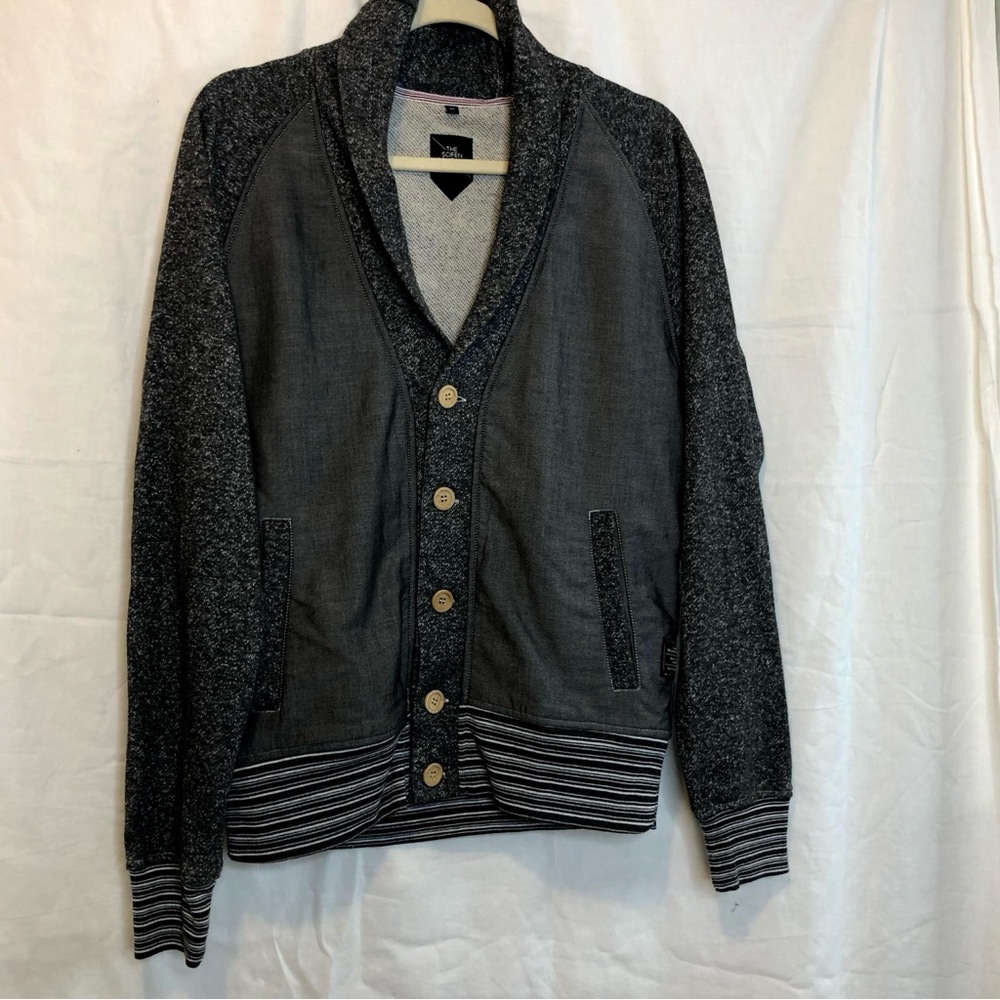 Gray The Scifen Company Button Down Men's Jacket Size M